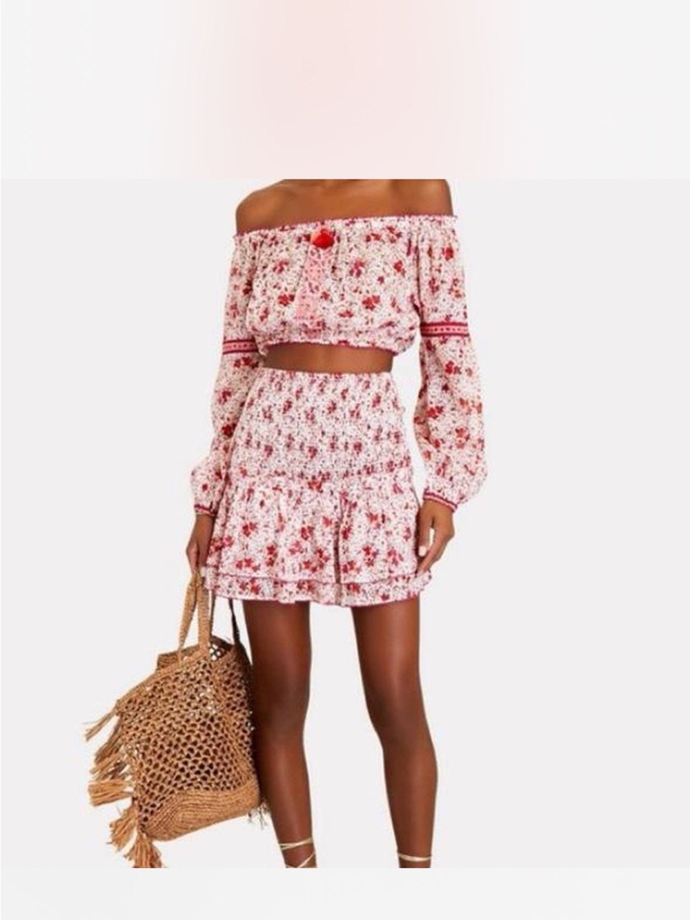 Poupette st barths Floral skirt set